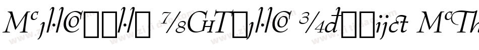 Bernhard Modern Italic BT字体转换